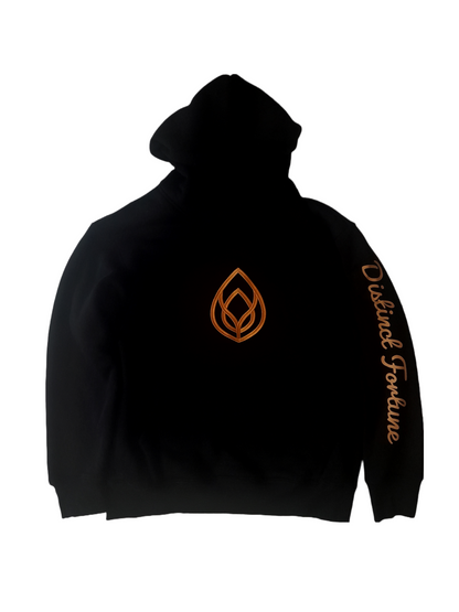 Black Embordered Hoodie