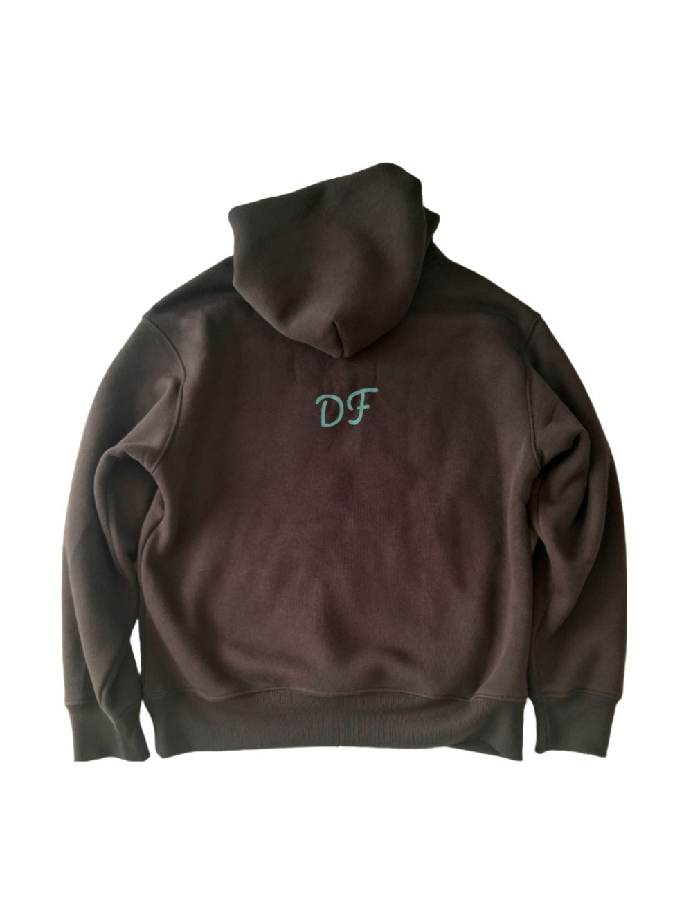 Grey Embordered Hoodie