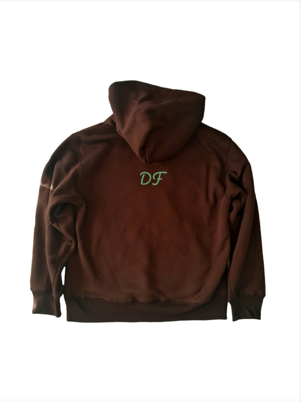 Brown Embordered Hoodie